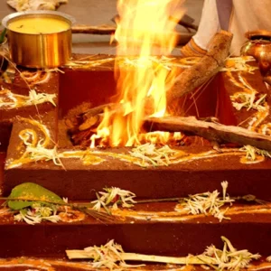 Hawan(Homa) at West Bengal Shaktipeeth Temple